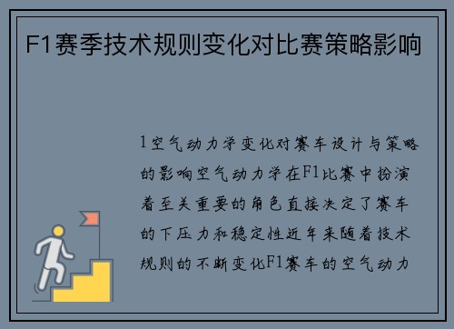 F1赛季技术规则变化对比赛策略影响